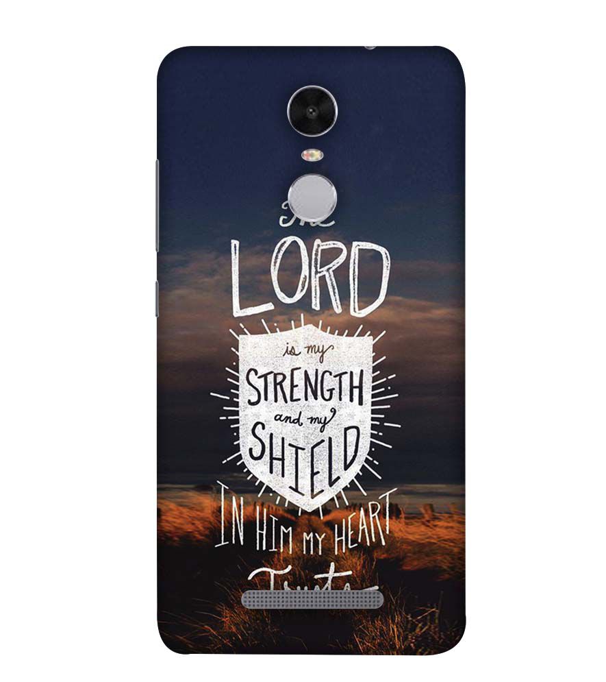 D2206-In Lord My Heart Trusts Back Cover for Xiaomi Redmi Note 4