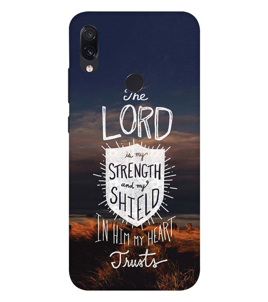 D2206-In Lord My Heart Trusts Back Cover for Xiaomi Redmi Note 7S