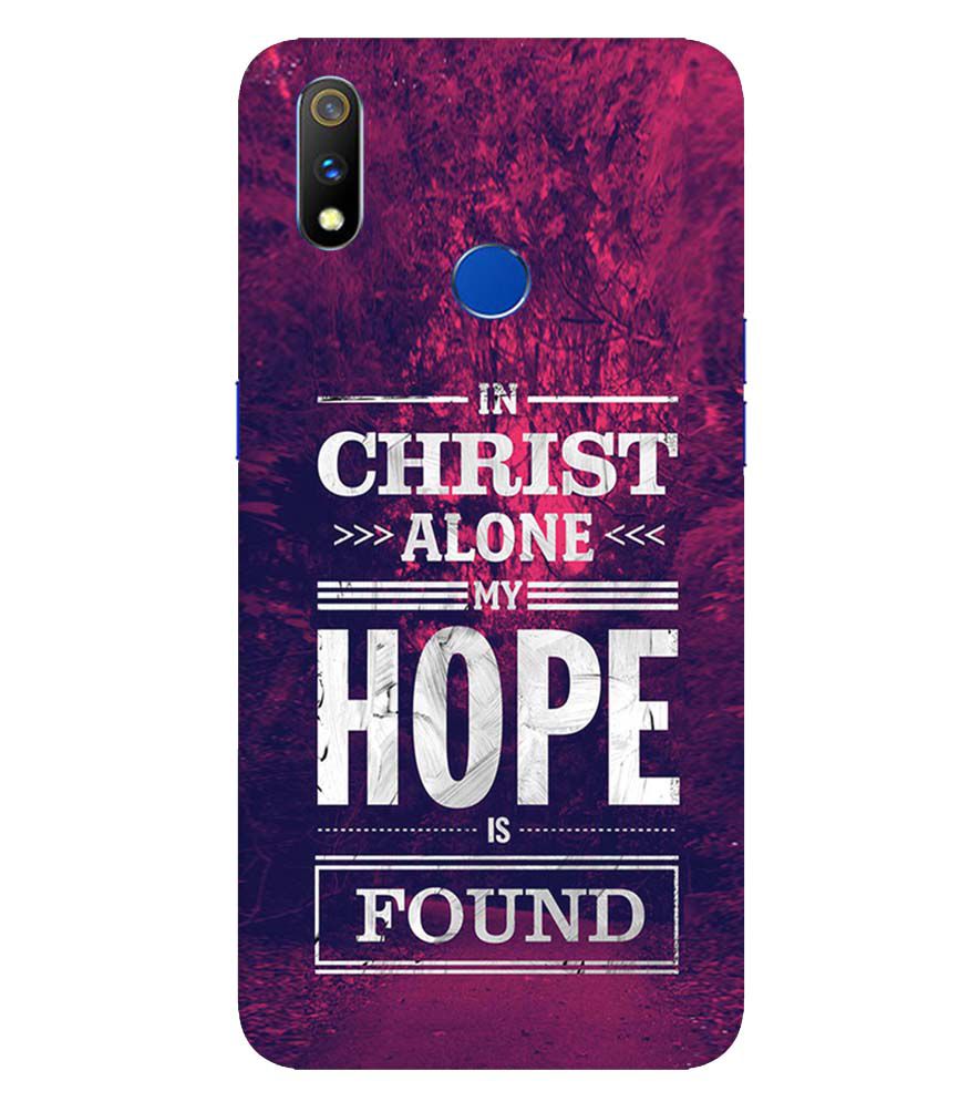 D2208-In Christ I Find Hope Back Cover for  Realme X Lite