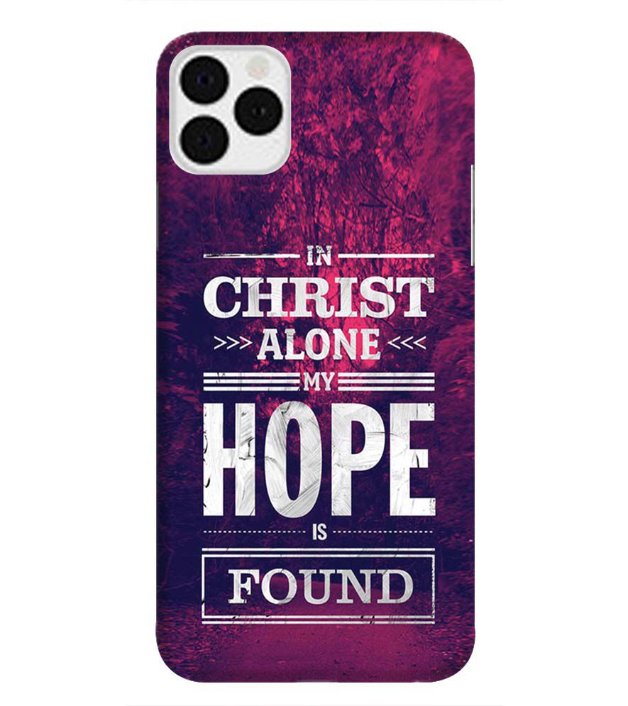 D2208-In Christ I Find Hope Back Cover for Apple iPhone 11 Pro