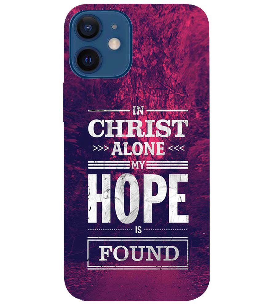 D2208-In Christ I Find Hope Back Cover for Apple iPhone 12 Mini