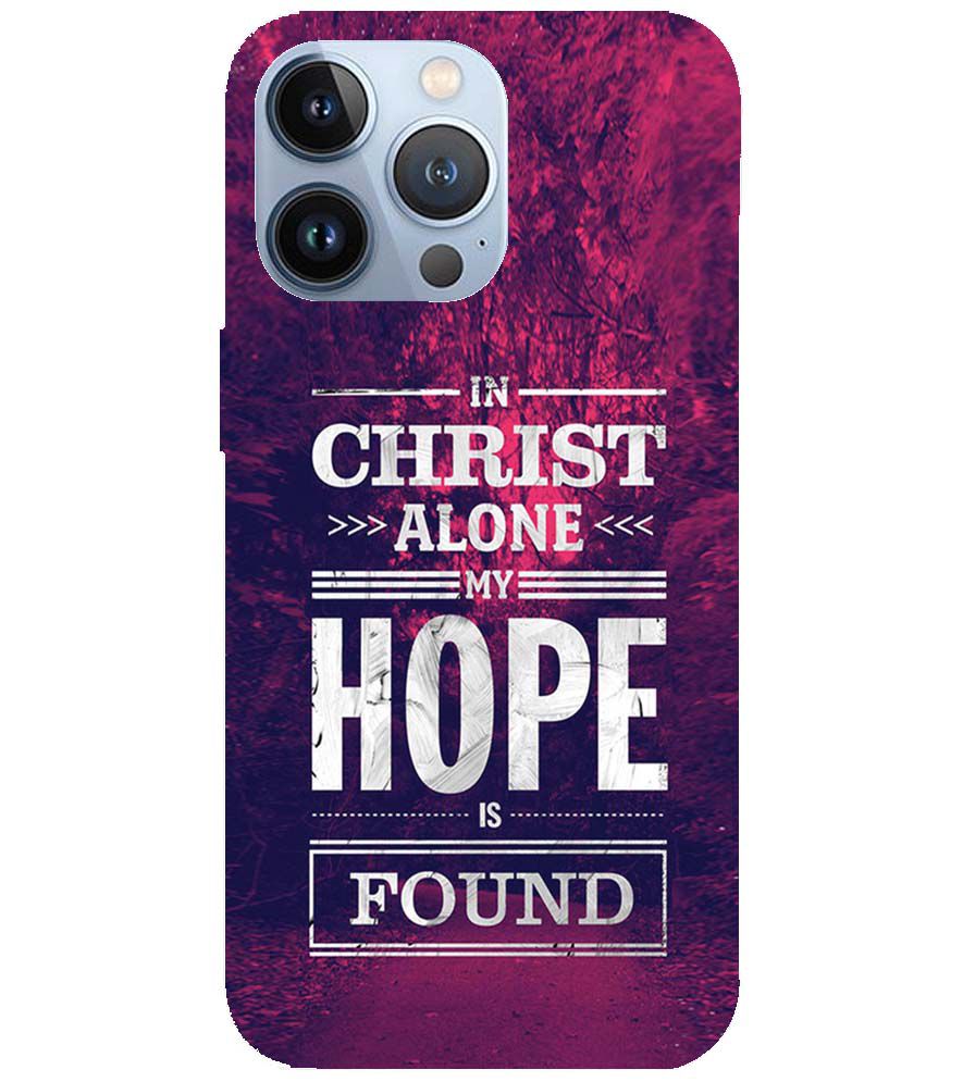 D2208-In Christ I Find Hope Back Cover for Apple iPhone 13 Pro