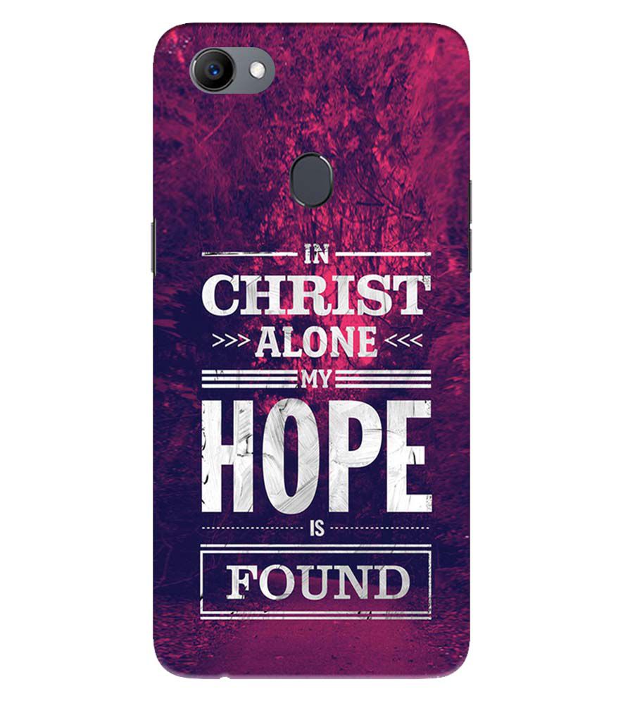 D2208-In Christ I Find Hope Back Cover for Oppo F5 Plus