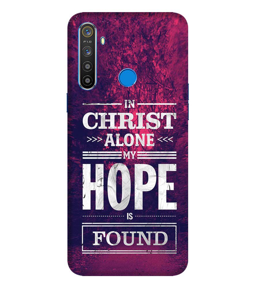 D2208-In Christ I Find Hope Back Cover for Realme 5