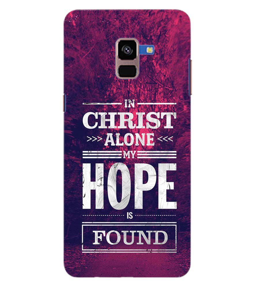 D2208-In Christ I Find Hope Back Cover for Samsung Galaxy A8 Plus