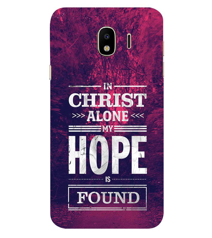 D2208-In Christ I Find Hope Back Cover for Samsung Galaxy J4 (2018)