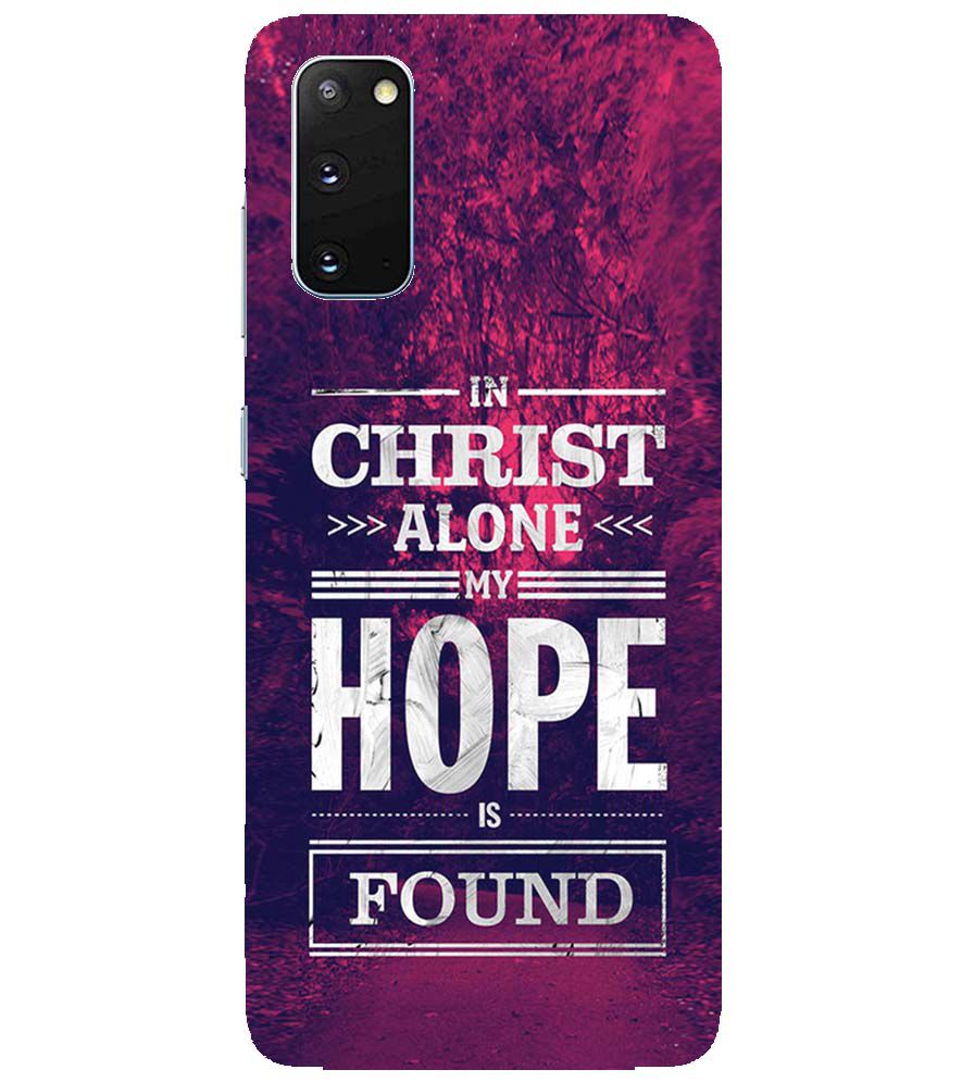 D2208-In Christ I Find Hope Back Cover for Samsung Galaxy S20 5G