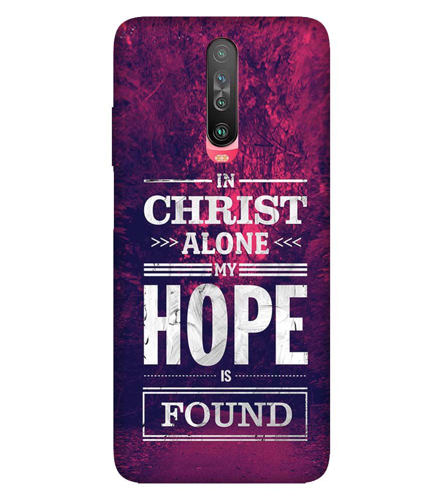 D2208-In Christ I Find Hope Back Cover for Xiaomi Poco X2