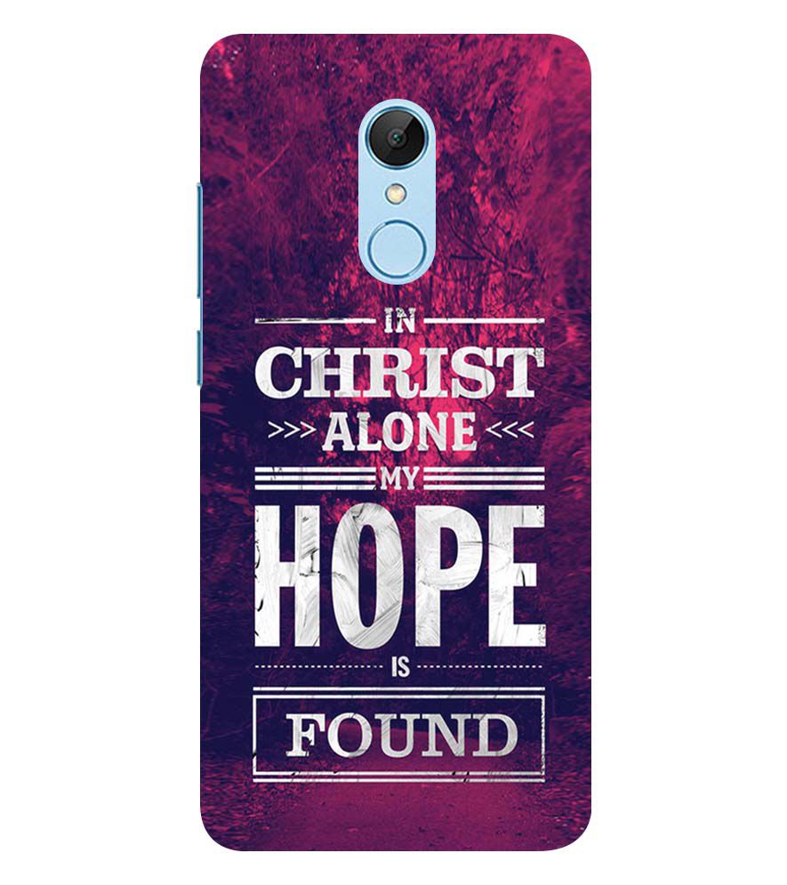 D2208-In Christ I Find Hope Back Cover for Xiaomi Redmi 5