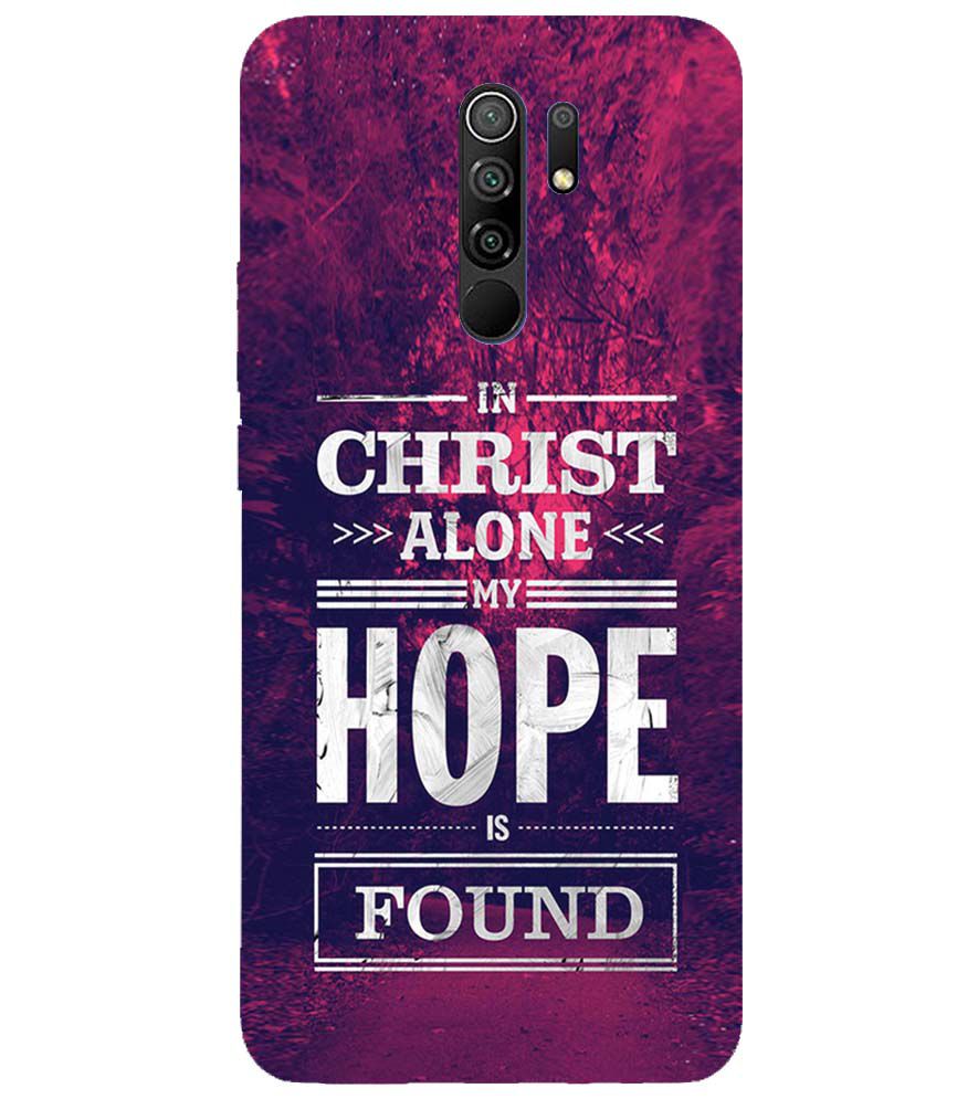 D2208-In Christ I Find Hope Back Cover for Xiaomi Redmi 9 Prime