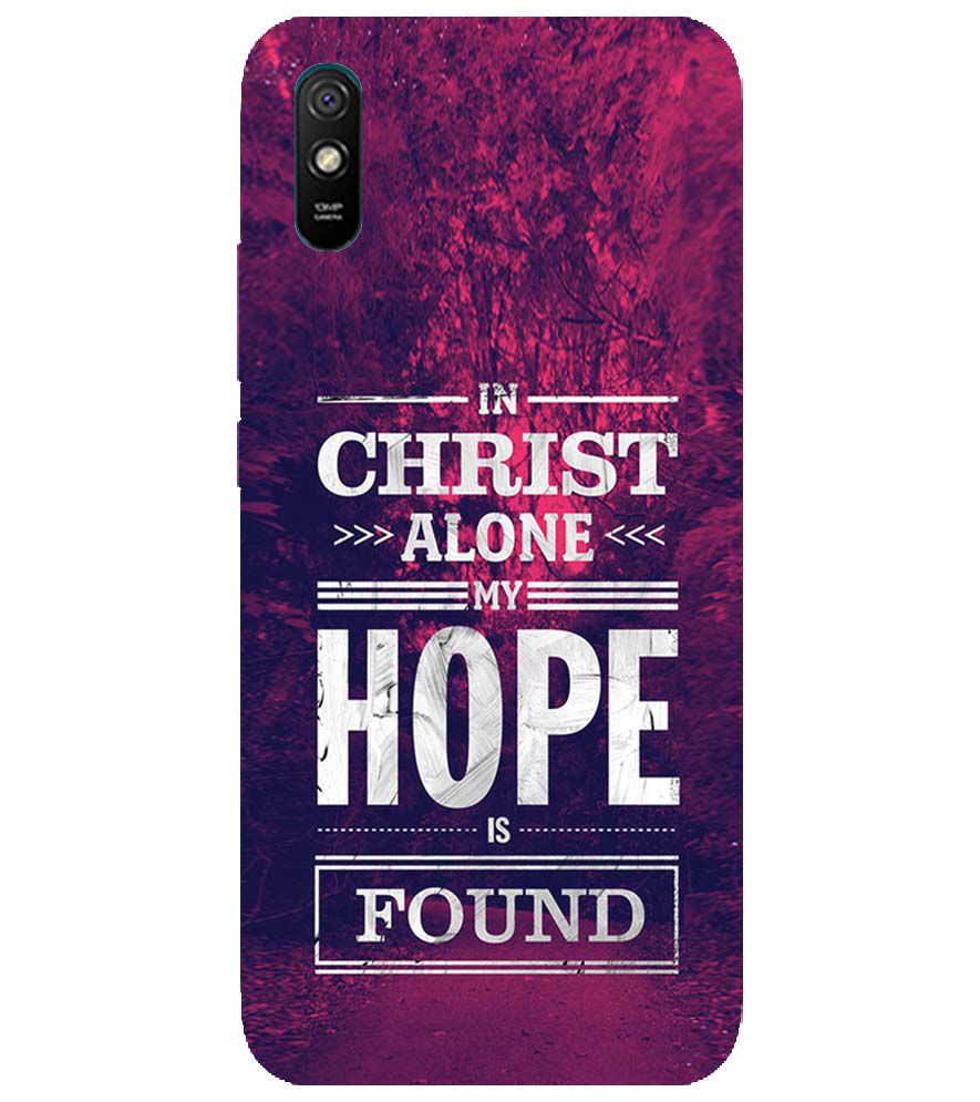 D2208-In Christ I Find Hope Back Cover for Xiaomi Redmi 9i