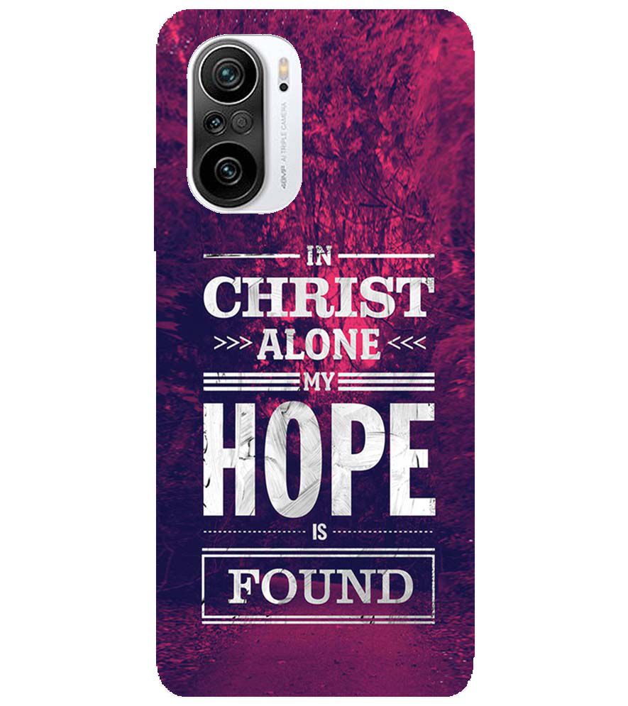 D2208-In Christ I Find Hope Back Cover for Xiaomi Redmi K40