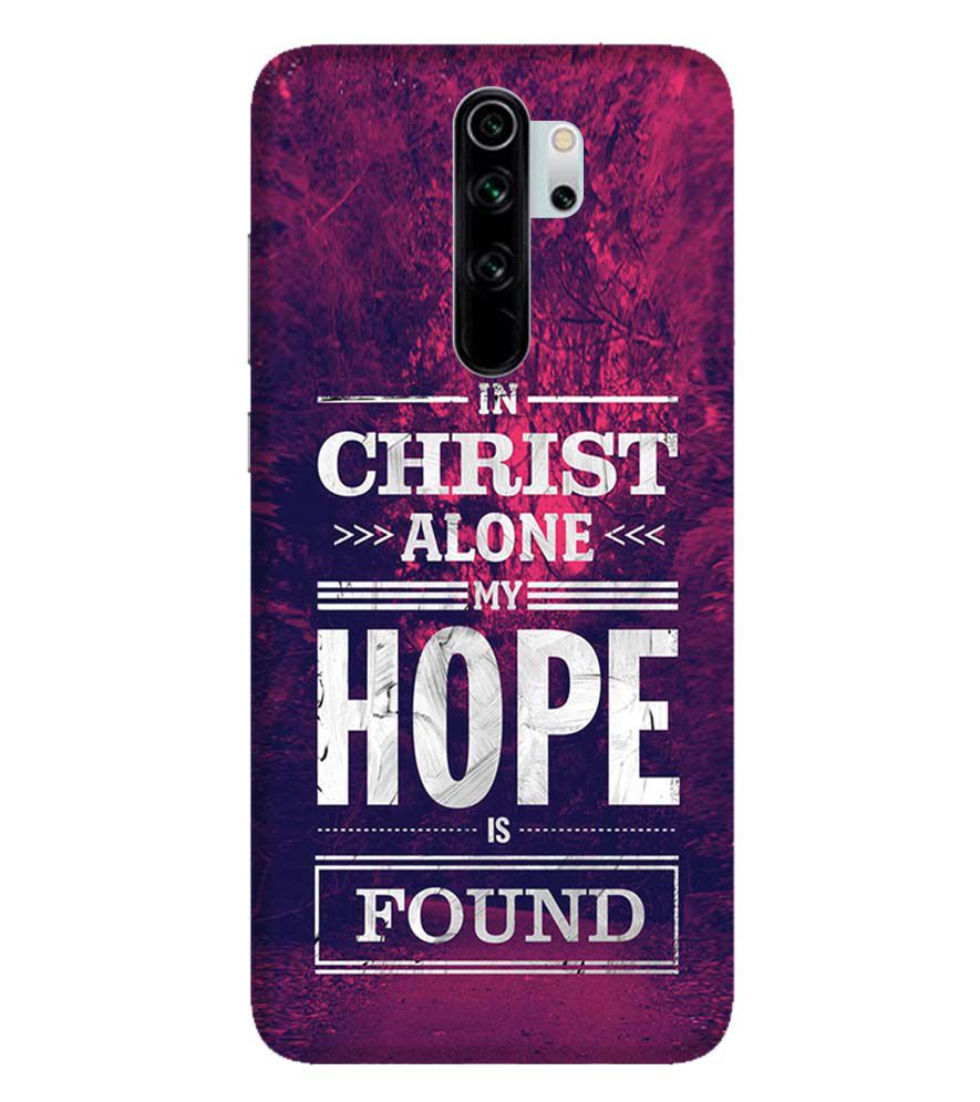 D2208-In Christ I Find Hope Back Cover for Xiaomi Redmi Note 8 Pro