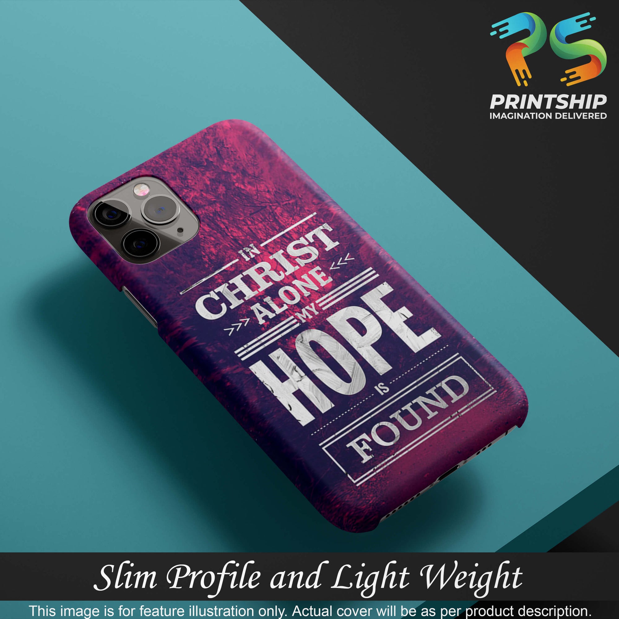 D2208-In Christ I Find Hope Back Cover for  Realme X Lite-Image4