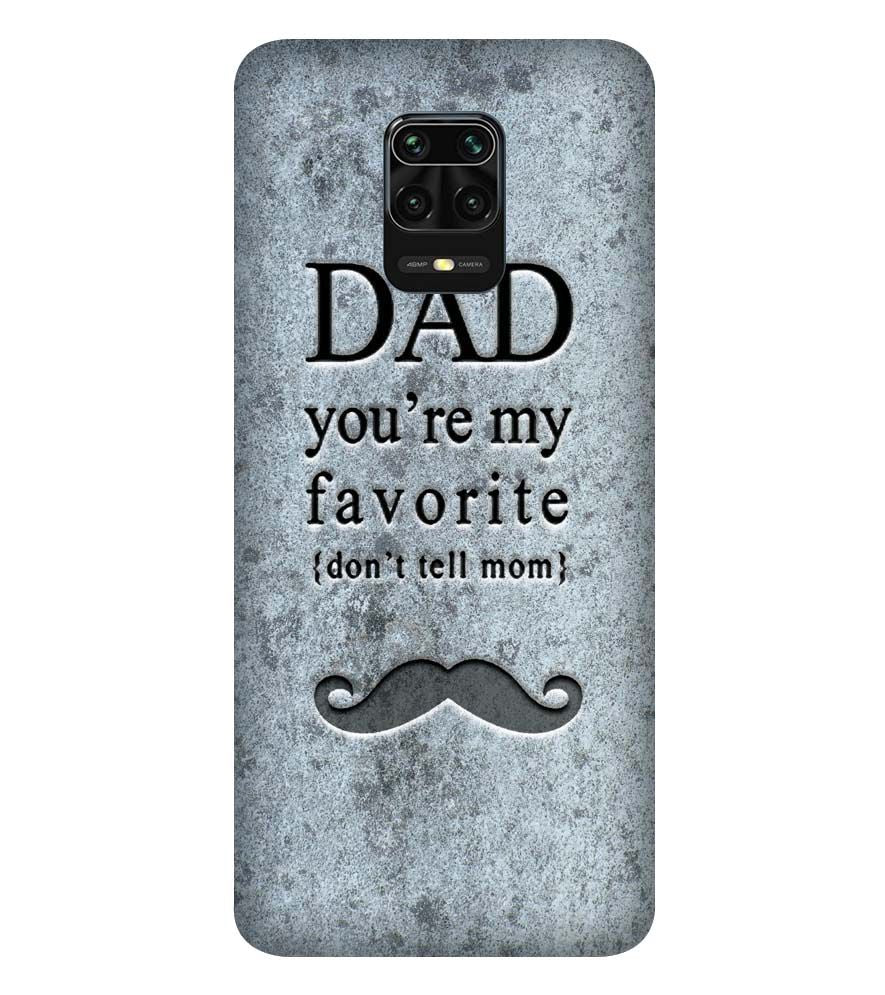 G0037-Dad You&#39;re my Favourite Back Cover for Xiaomi Redmi Note 9 Pro