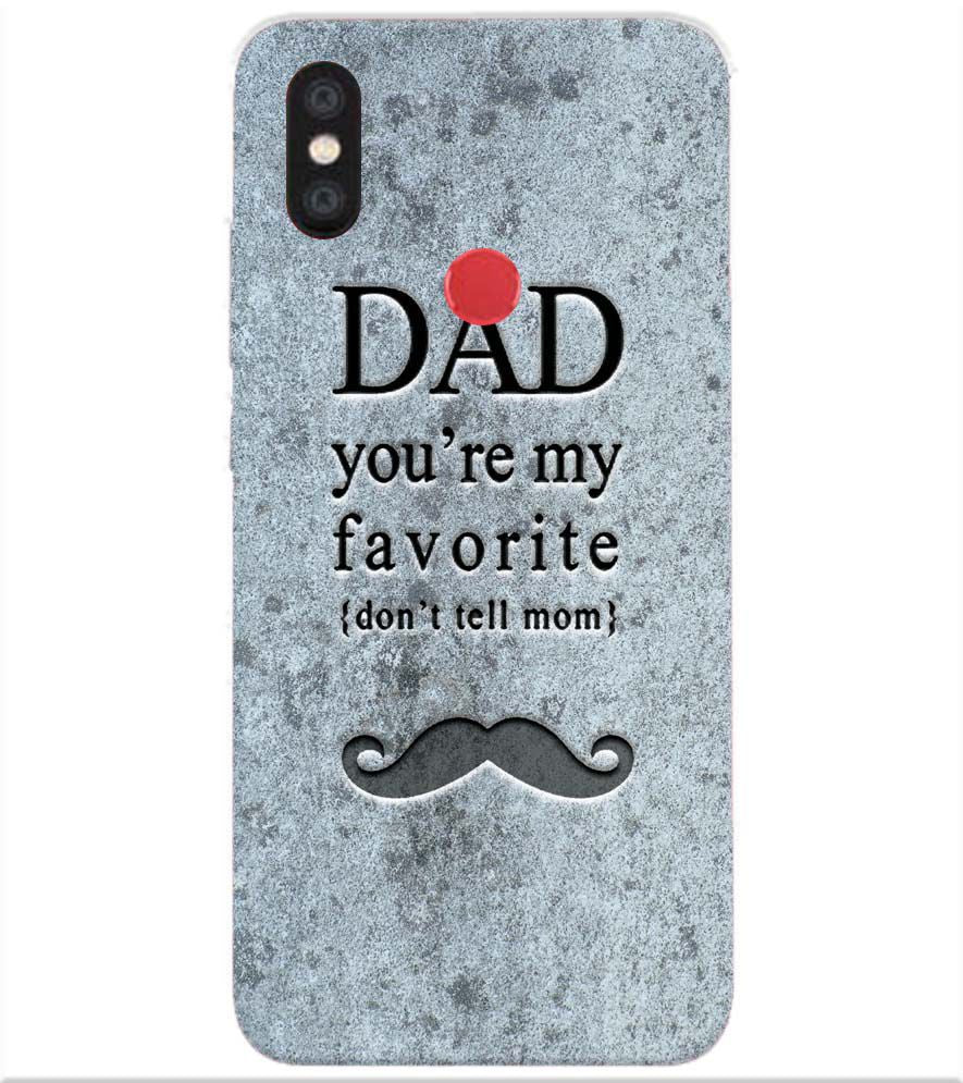 G0037-Dad You're my Favourite Back Cover for Xiaomi Redmi Y2