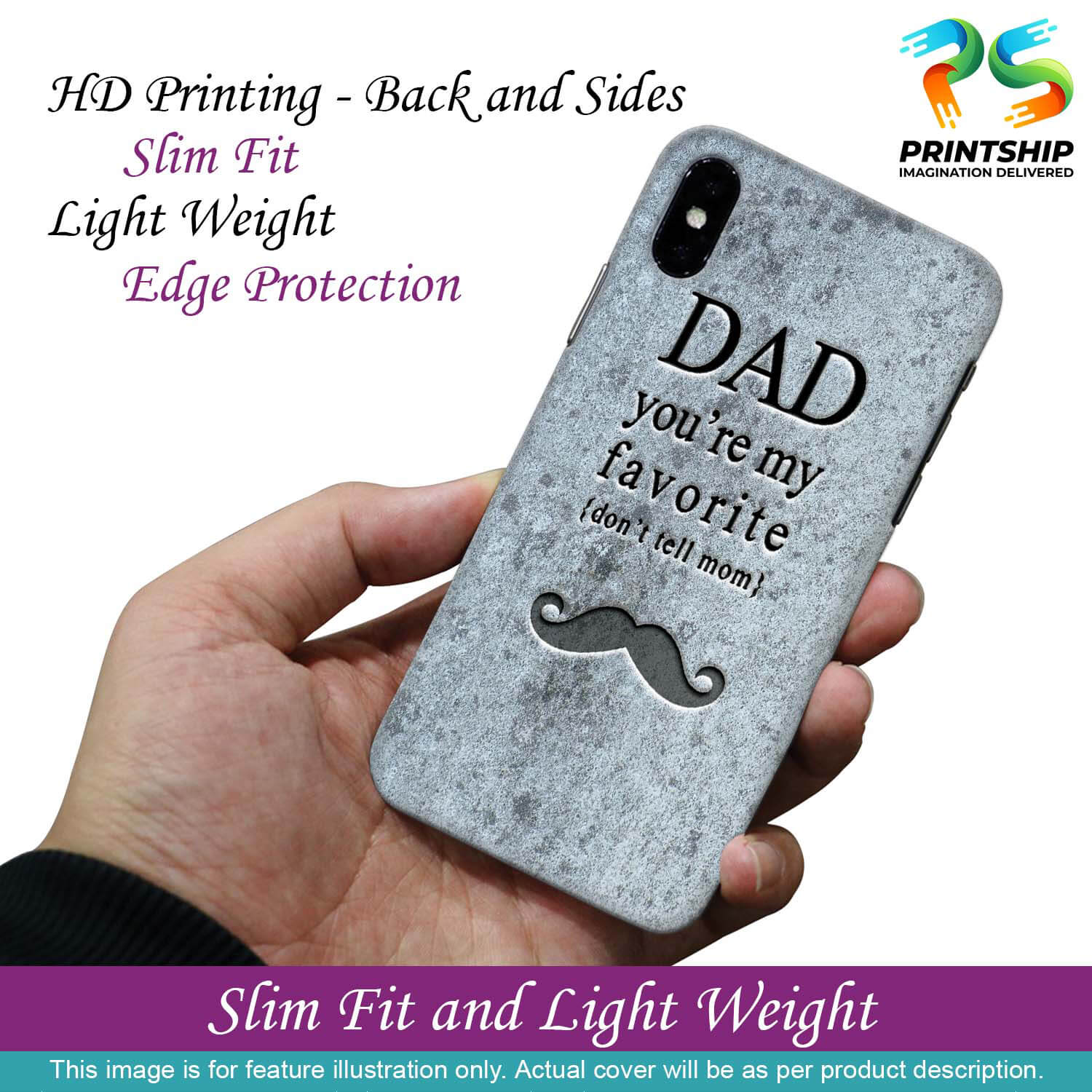 G0037-Dad You're my Favourite Back Cover for Realme 5i