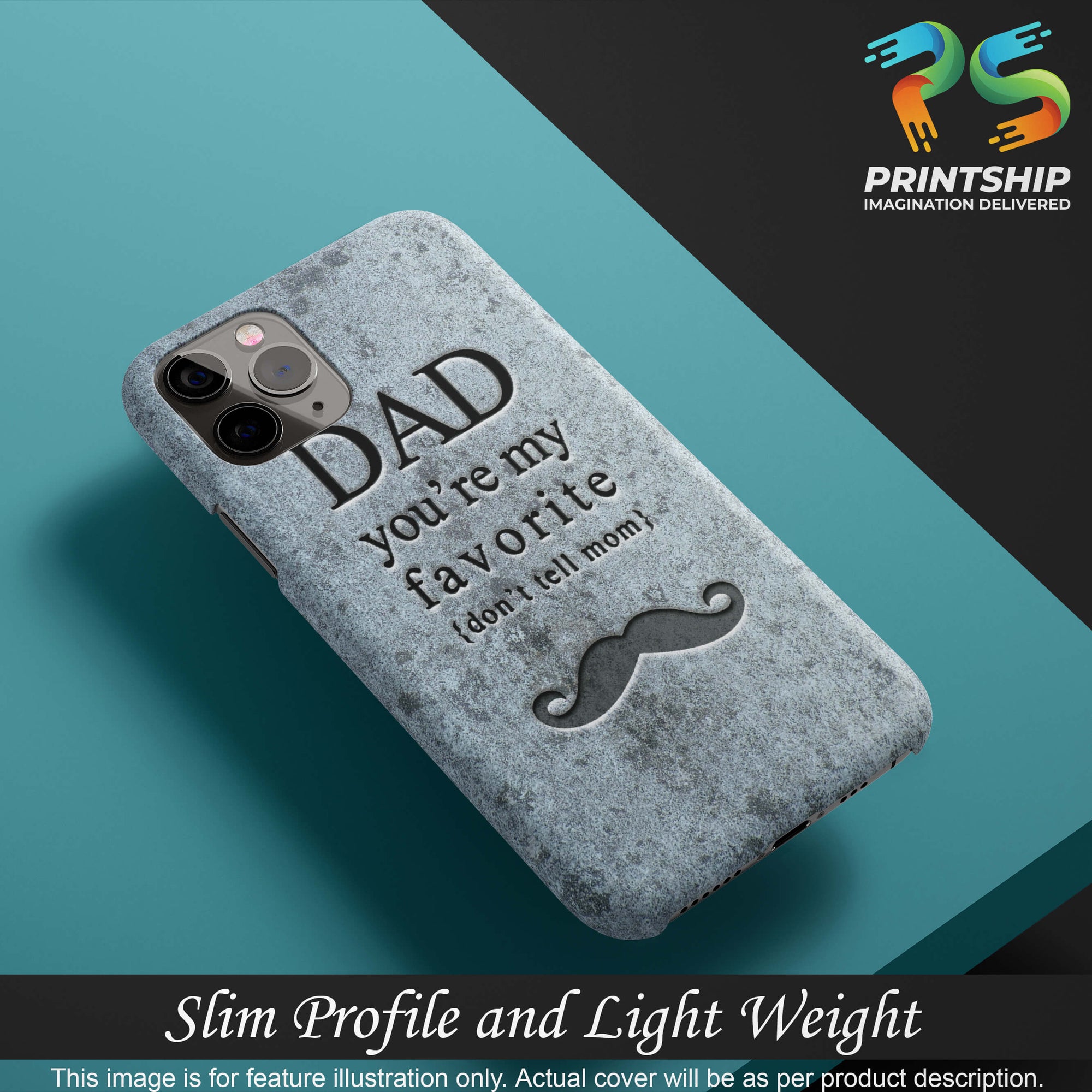 G0037-Dad You're my Favourite Back Cover for Realme 7-Image4