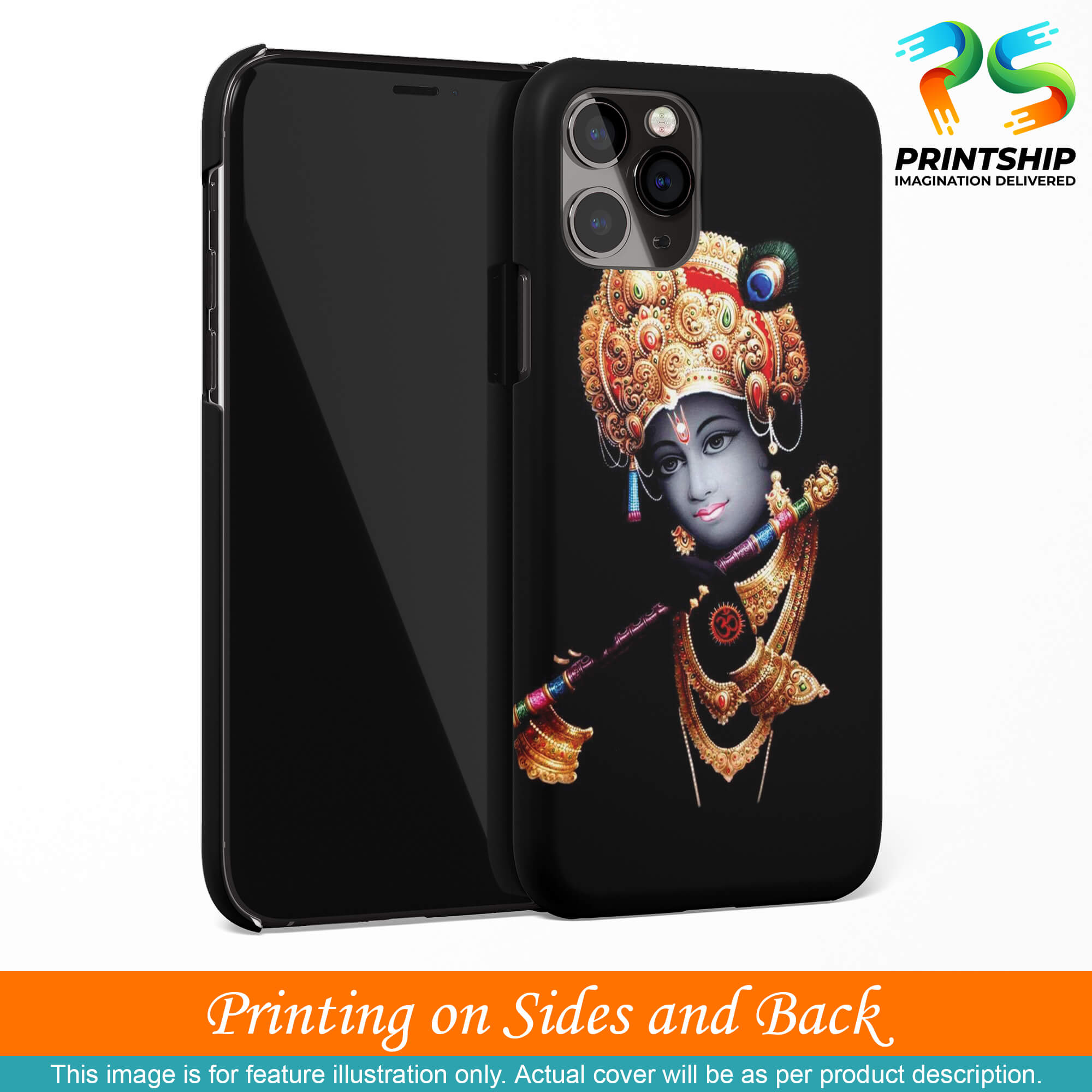 G0186-Lord Krishna Back Cover for Apple iPhone 12 Mini-Image3