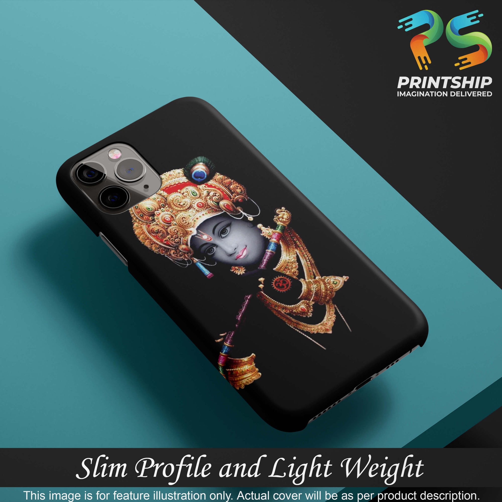 G0186-Lord Krishna Back Cover for Realme 7 Pro-Image4