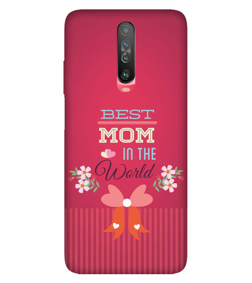 G0357-Best Mom in the World Back Cover for Xiaomi Poco X2