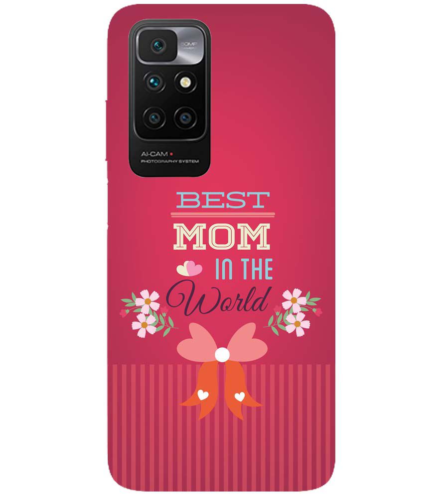 G0357-Best Mom in the World Back Cover for Xiaomi Redmi 10 Prime