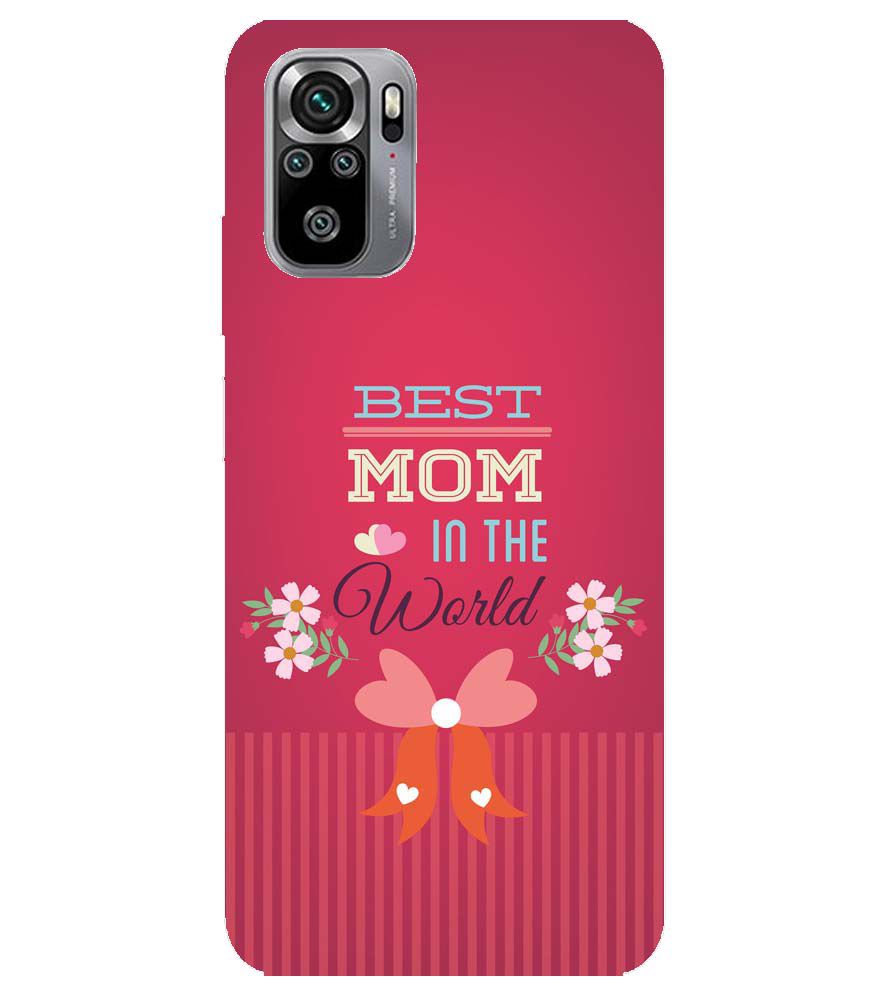 G0357-Best Mom in the World Back Cover for Xiaomi Redmi Note 10