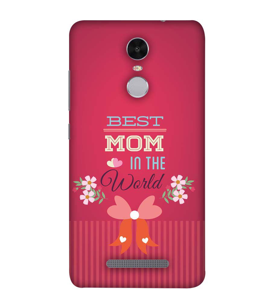 G0357-Best Mom in the World Back Cover for Xiaomi Redmi Note 4