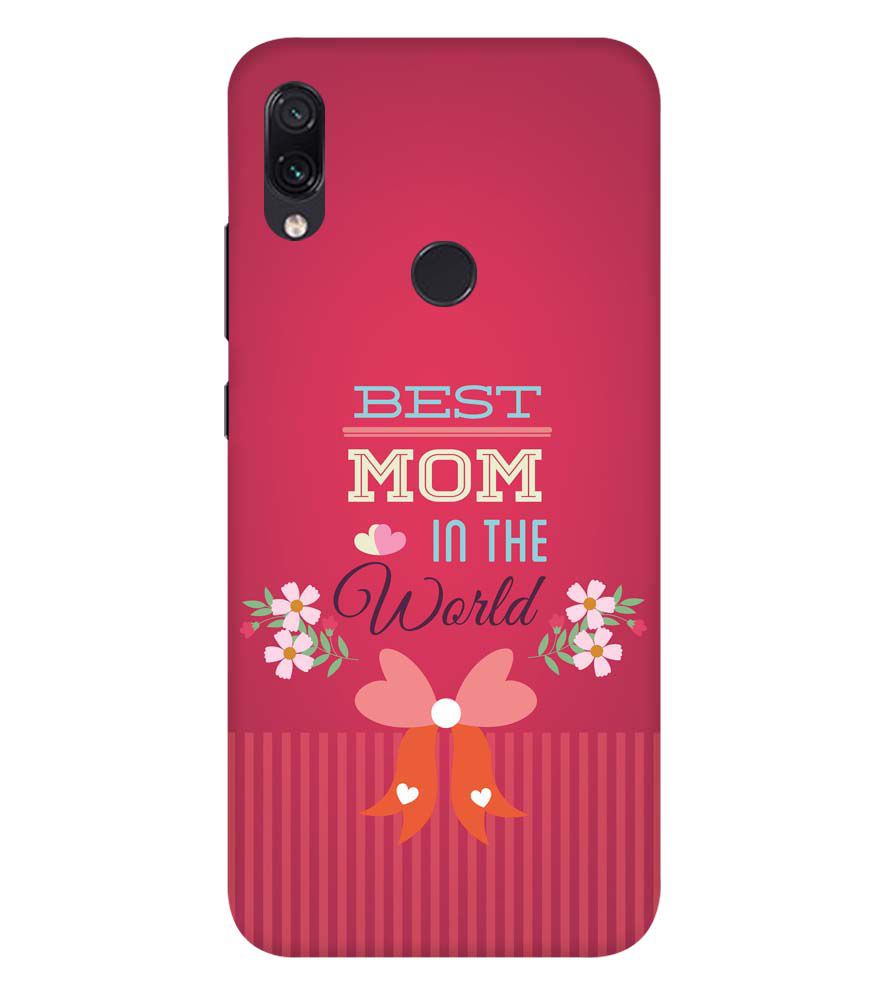 G0357-Best Mom in the World Back Cover for Xiaomi Redmi Note 7S