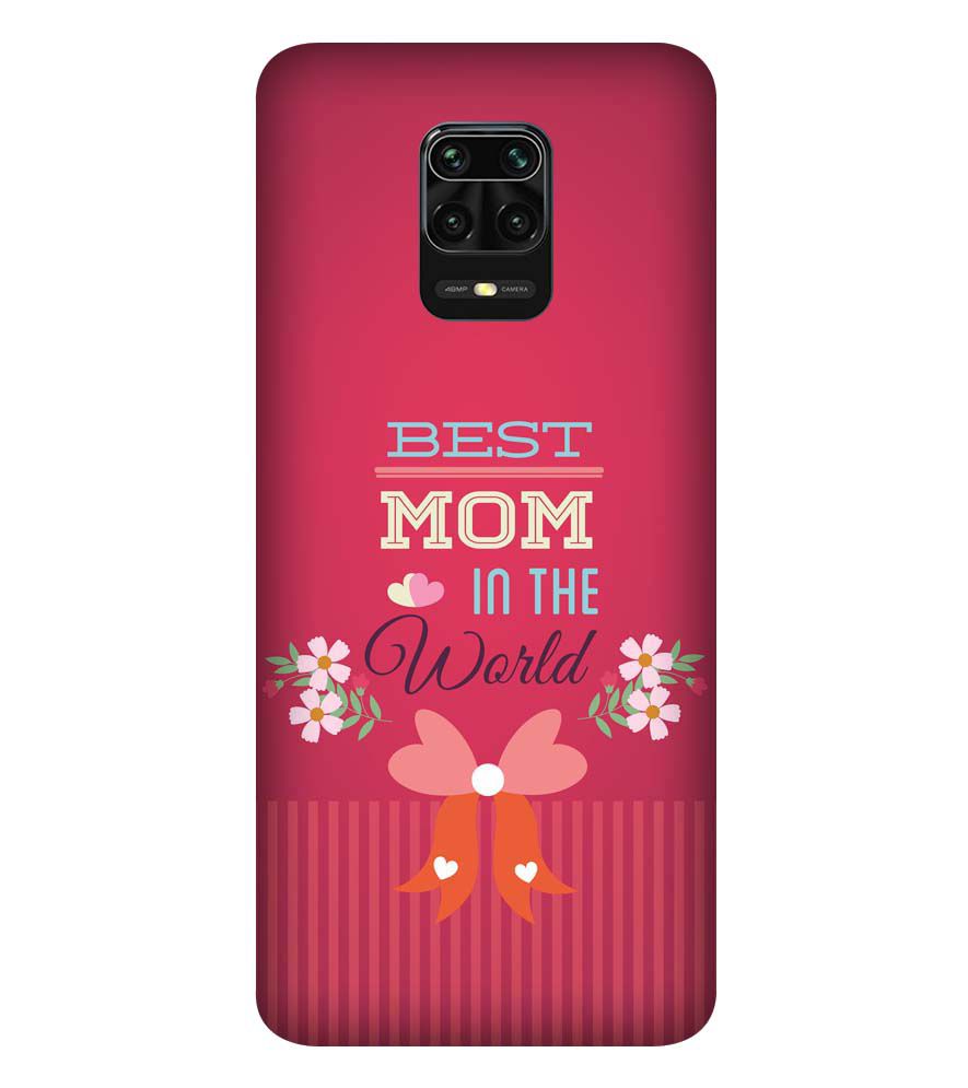 G0357-Best Mom in the World Back Cover for Xiaomi Redmi Note 9 Pro