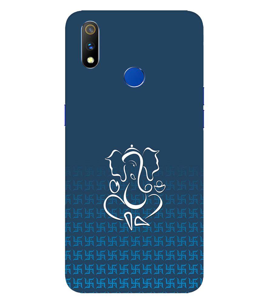 H0056-Swastik and Ganesha Back Cover for  Realme X Lite