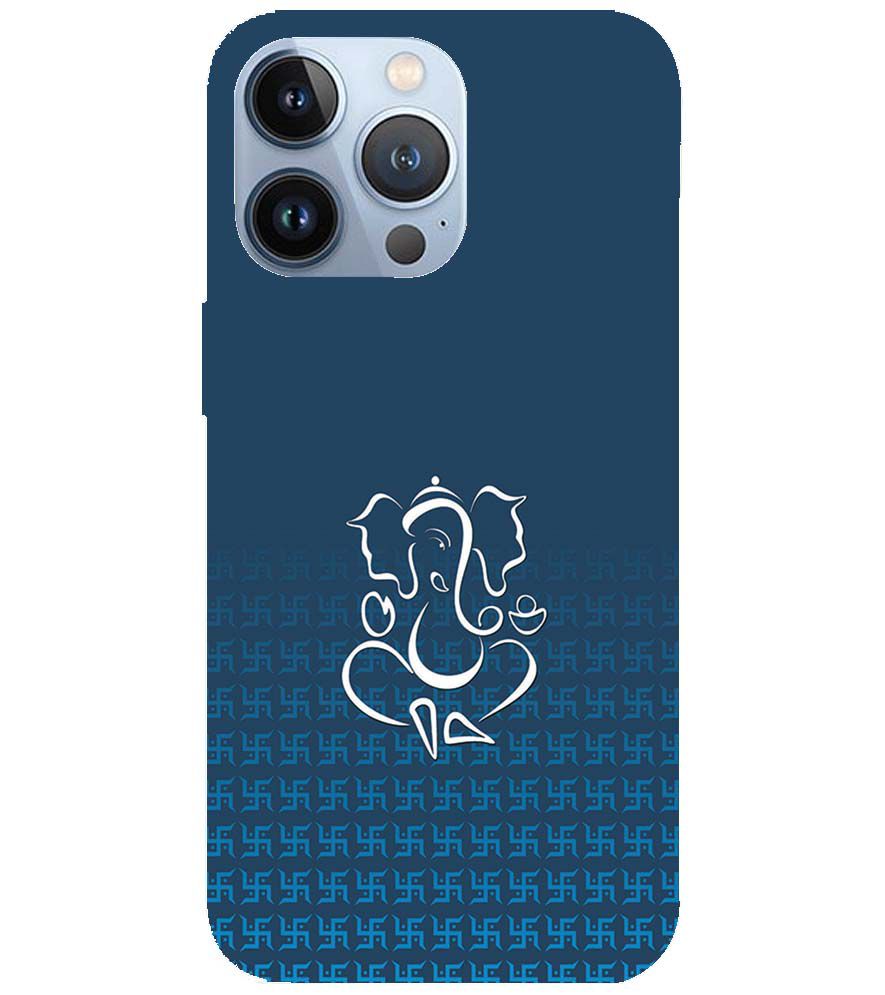 H0056-Swastik and Ganesha Back Cover for Apple iPhone 13 Pro