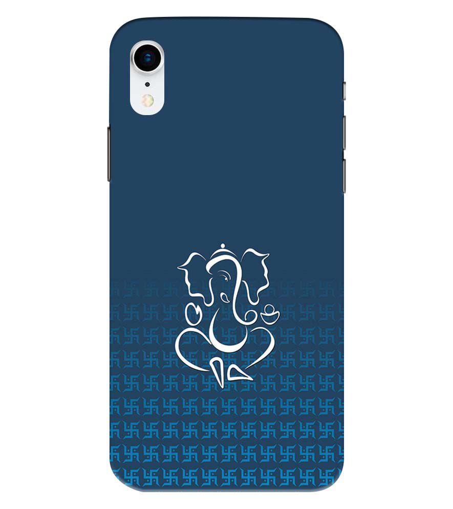 H0056-Swastik and Ganesha Back Cover for Apple iPhone XR