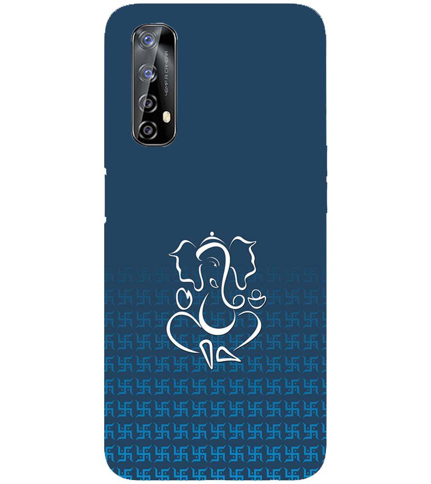 H0056-Swastik and Ganesha Back Cover for Realme 7