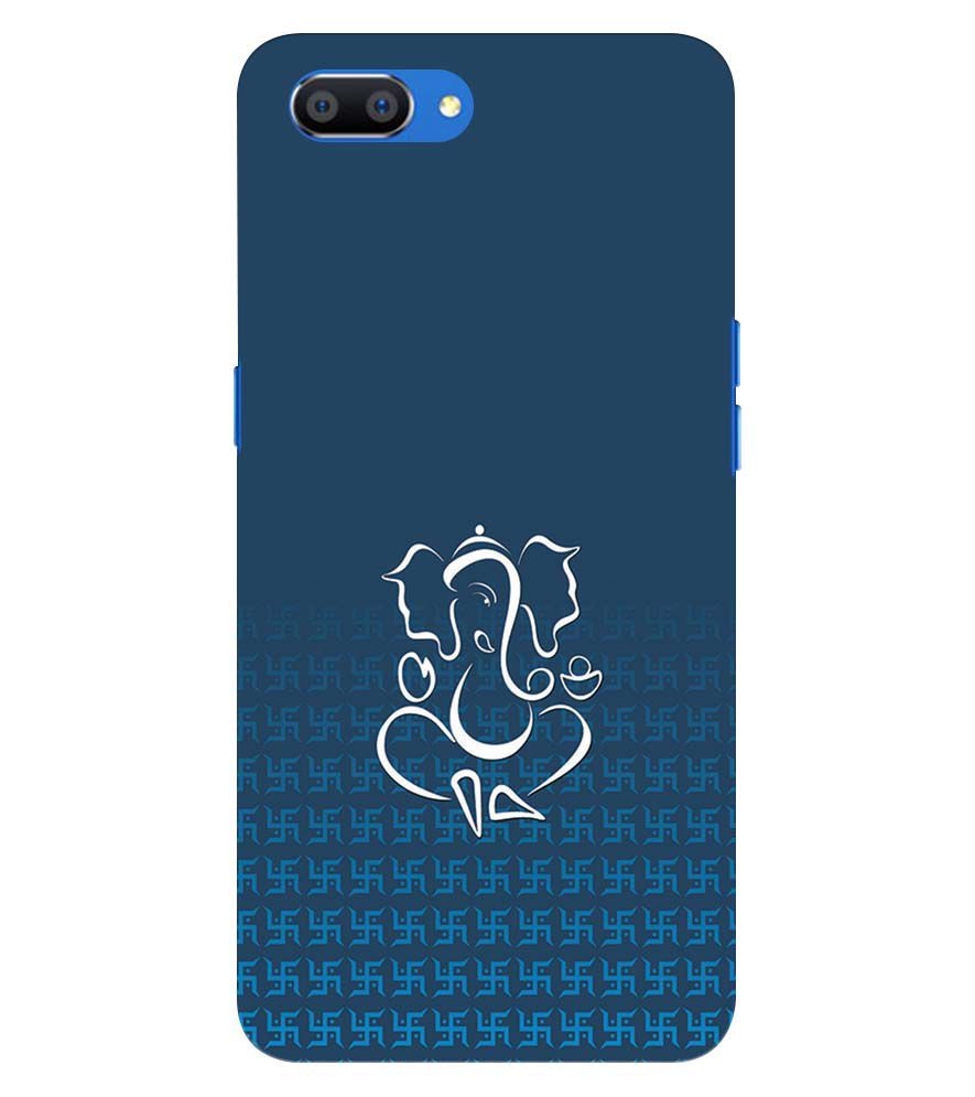 H0056-Swastik and Ganesha Back Cover for Oppo Realme C1