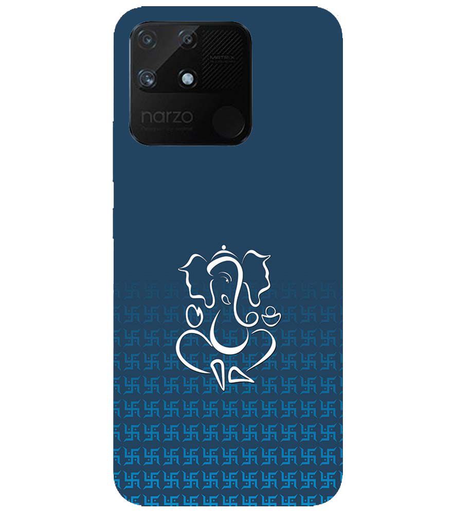 H0056-Swastik and Ganesha Back Cover for Realme Narzo 50A