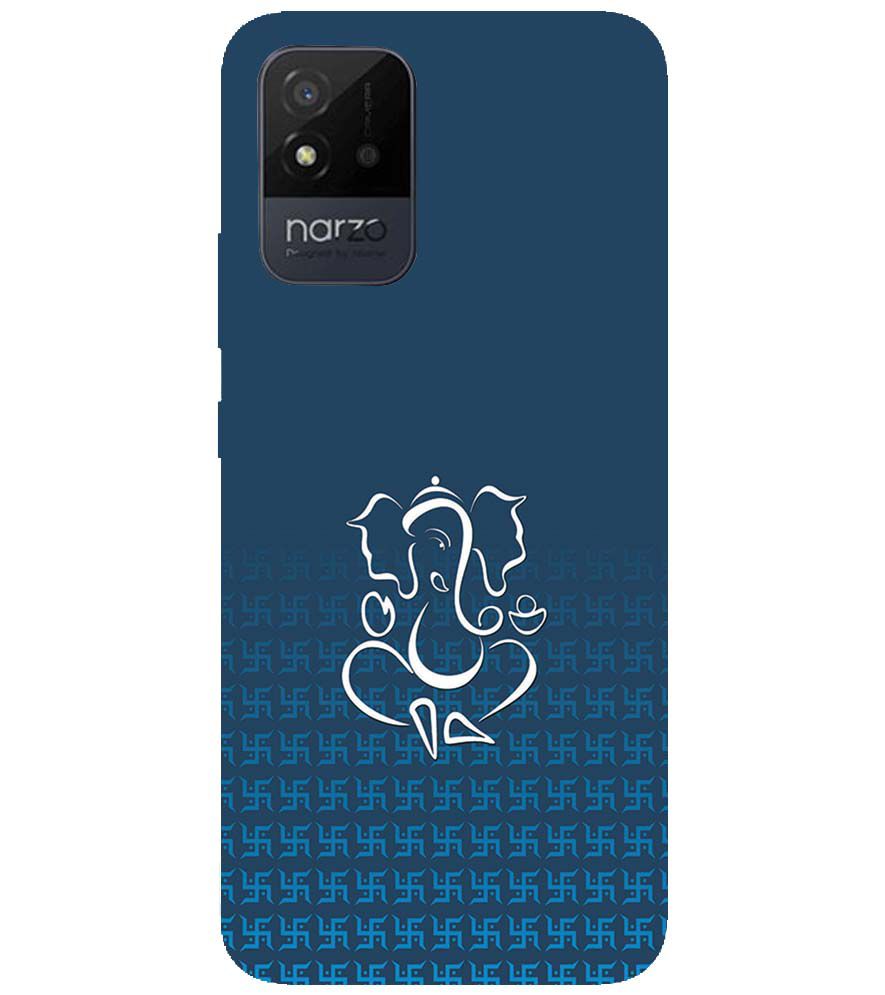 H0056-Swastik and Ganesha Back Cover for Realme Narzo 50i