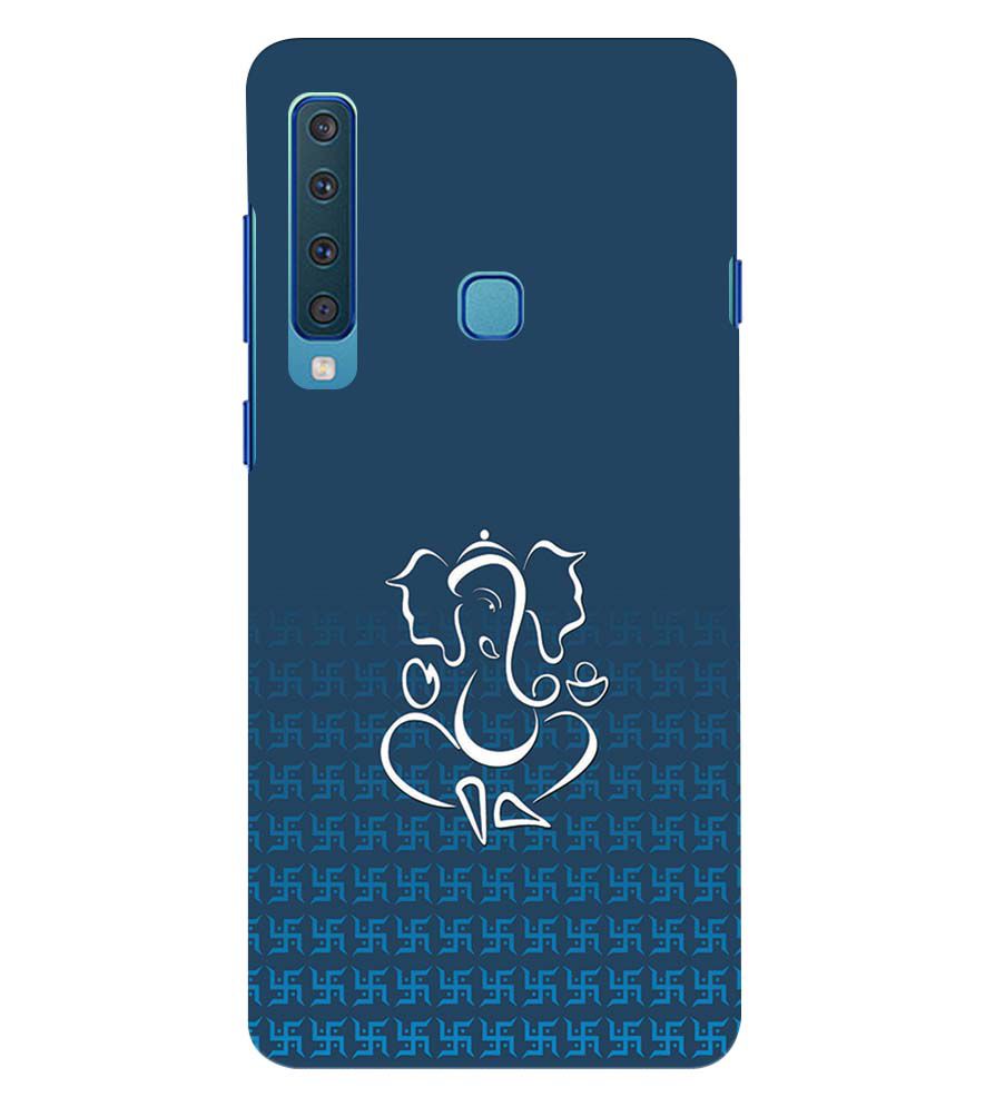 H0056-Swastik and Ganesha Back Cover for Samsung Galaxy A9 (2018)