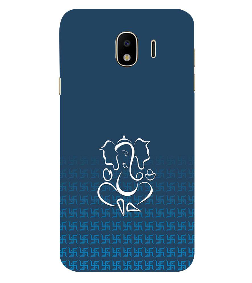 H0056-Swastik and Ganesha Back Cover for Samsung Galaxy J4 (2018)