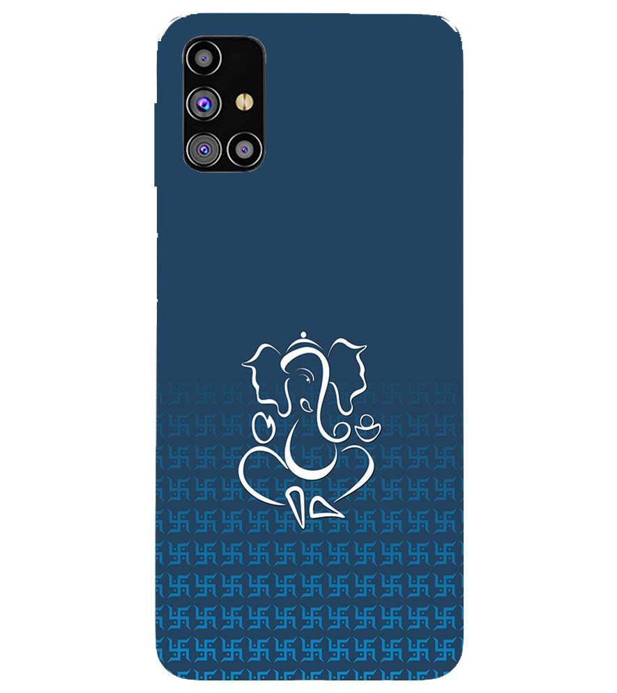 H0056-Swastik and Ganesha Back Cover for Samsung Galaxy M31s