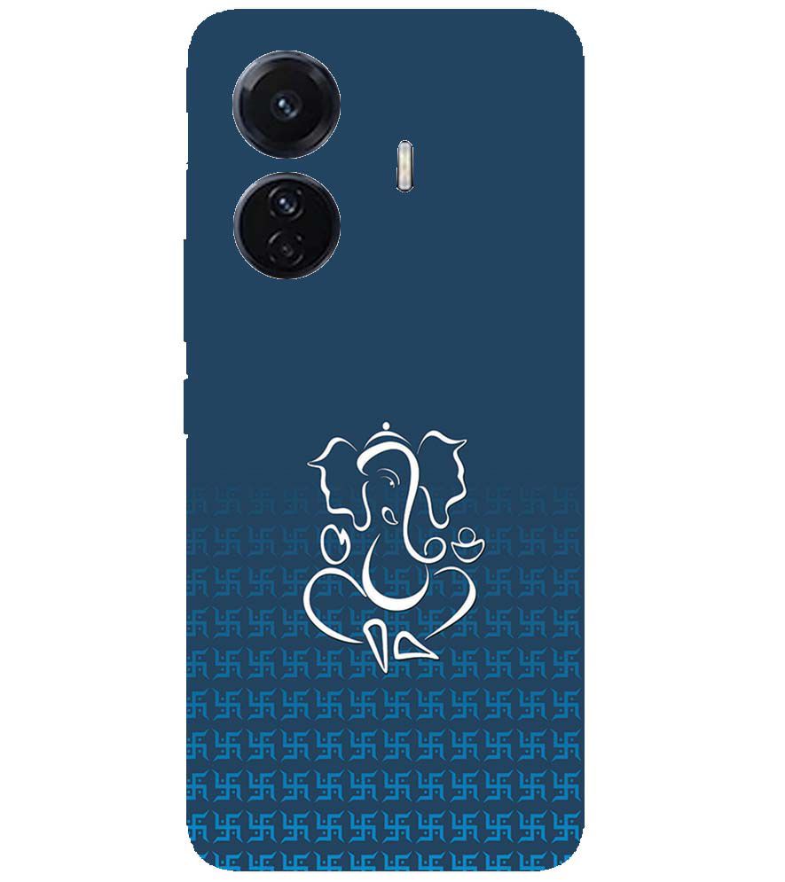 H0056-Swastik and Ganesha Back Cover for vivo T1 Pro