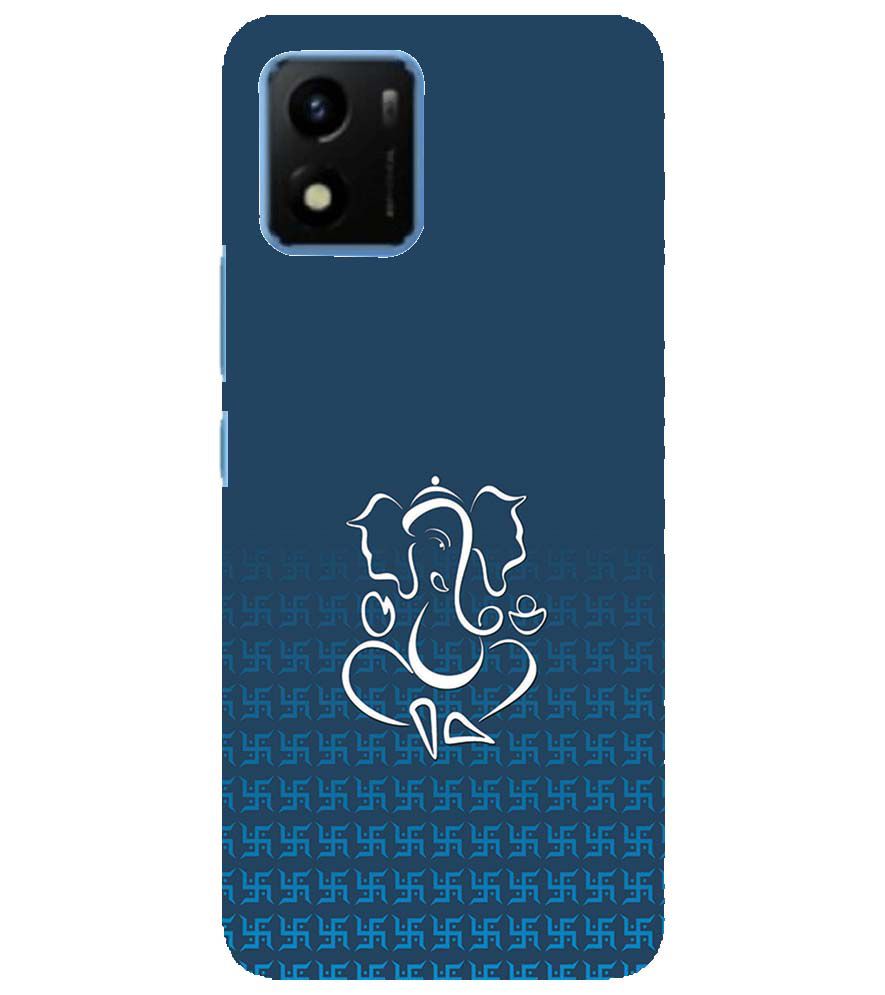 H0056-Swastik and Ganesha Back Cover for vivo Y01