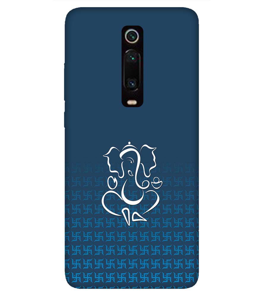 H0056-Swastik and Ganesha Back Cover for Xiaomi Redmi K20 and K20 Pro