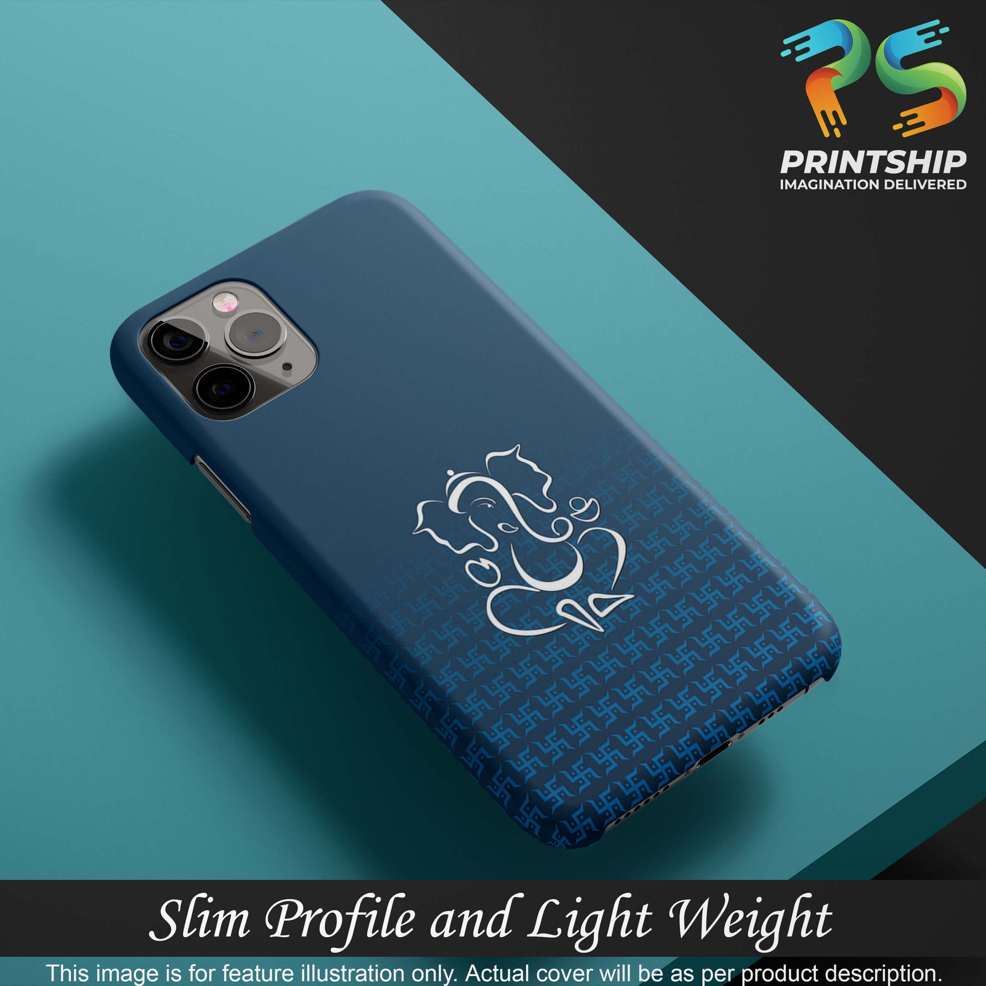 H0056-Swastik and Ganesha Back Cover for Xiaomi Redmi Y2-Image4