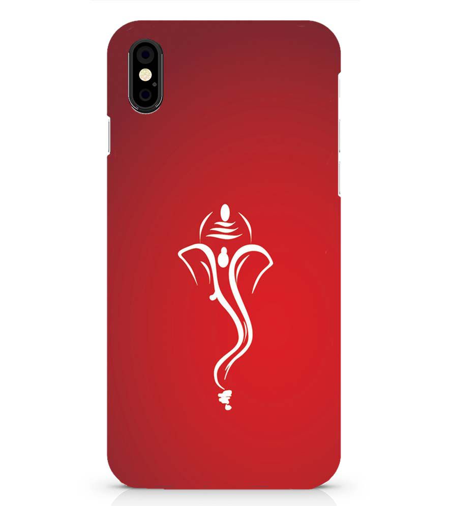 H0057-My Friend Ganesha Back Cover for Apple iPhone X