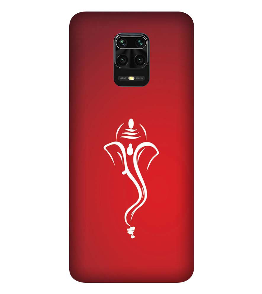 H0057-My Friend Ganesha Back Cover for Xiaomi Redmi Note 9 Pro