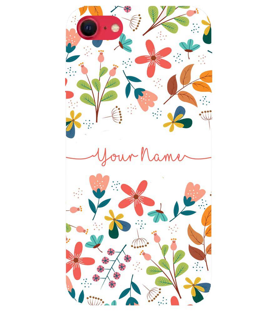 IK5002-Flower with Name Back Cover for Apple iPhone SE (2020)