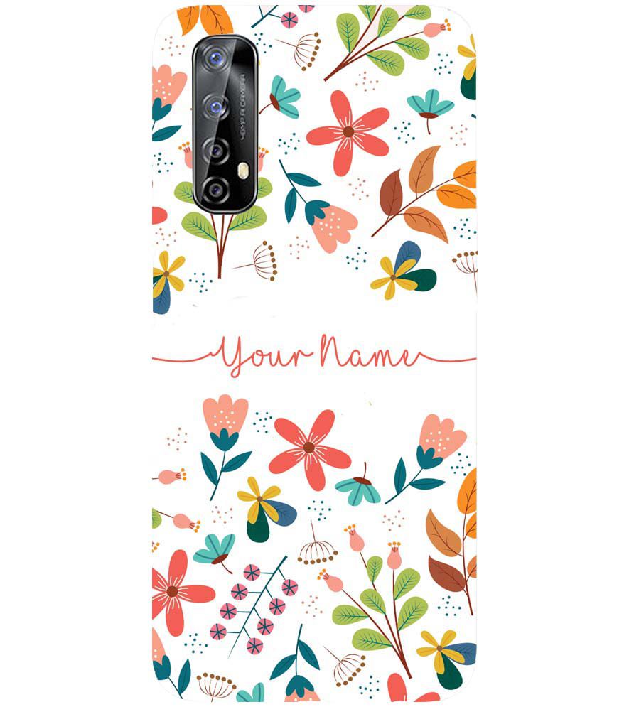 IK5002-Flower with Name Back Cover for Realme 7