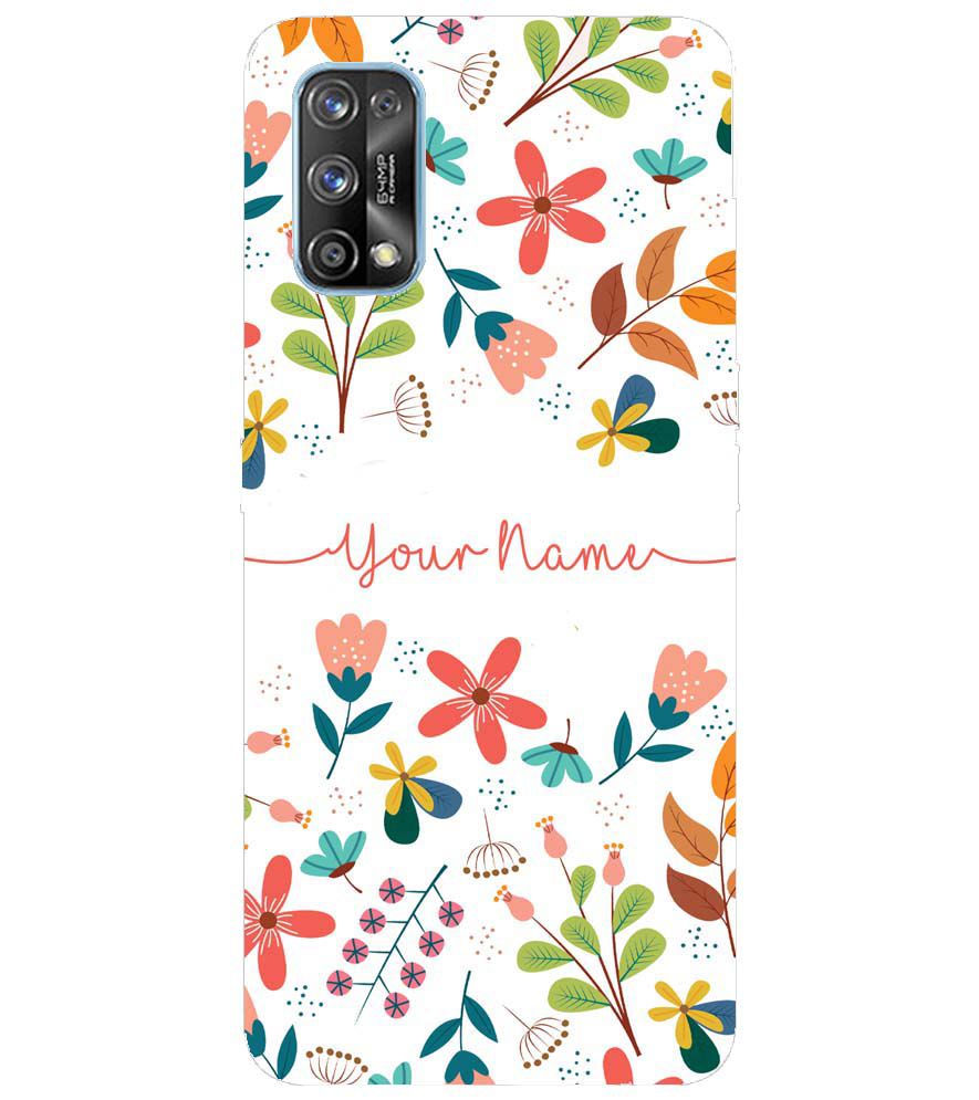 IK5002-Flower with Name Back Cover for Realme 7 Pro