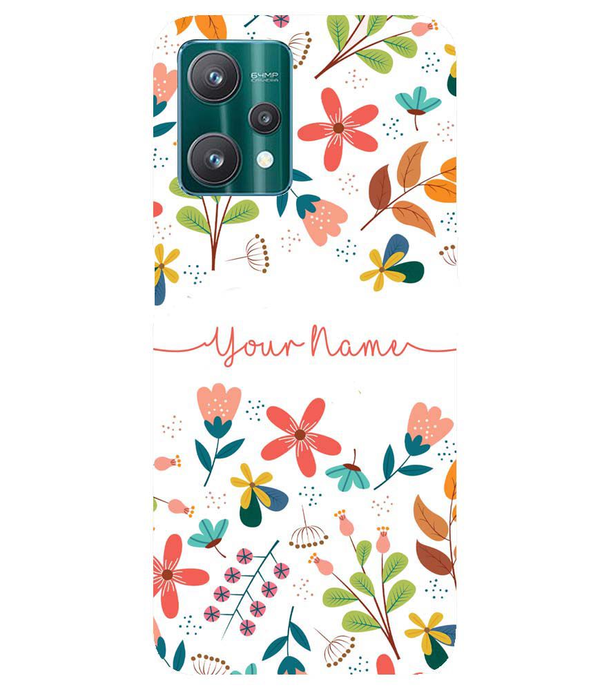 IK5002-Flower with Name Back Cover for Realme 9 Pro+